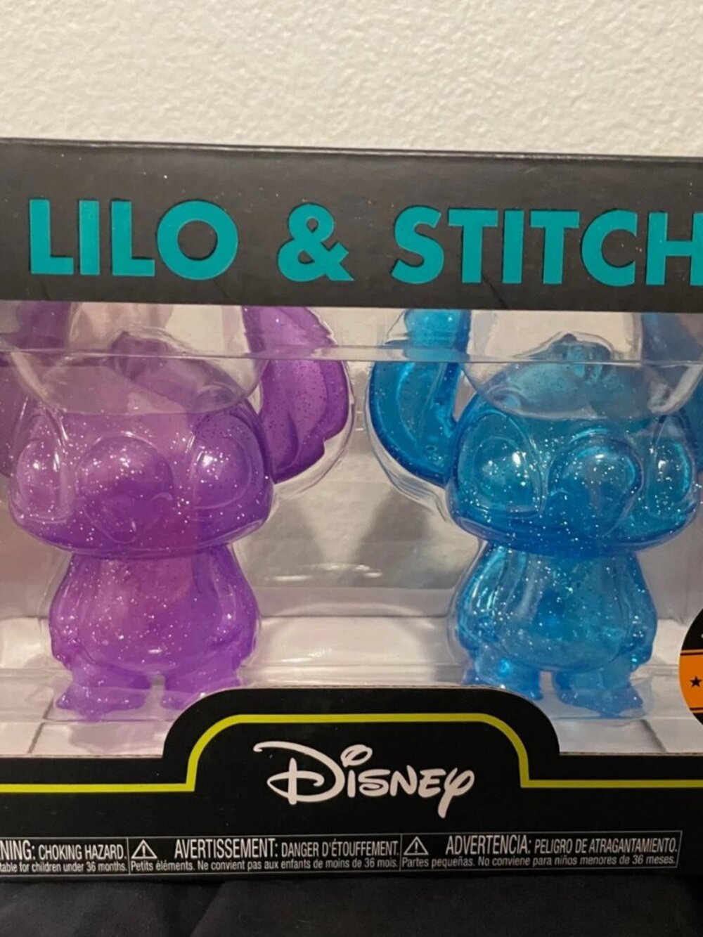Very Rare Disney Glittery Clear Lilo And Stich Funko Pop